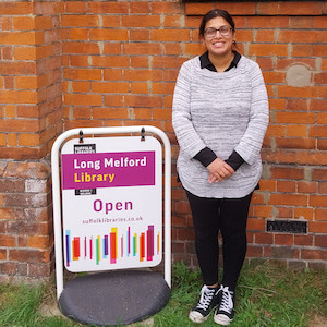 Parvin, volunteer at Long Melford Library