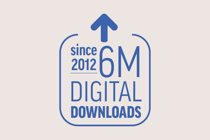 Over 6 million digital downloads