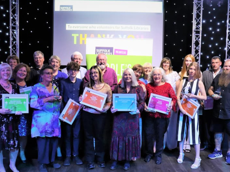 Group shot of the winners at the 2022 People's Champions Awards.
