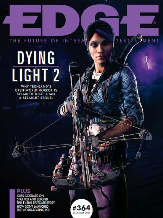 Magazine depicting a character from the video game Dying Light 2.