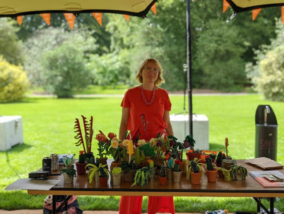Clare Sams at the Community Open Week at Kew Gardens, August 2021.