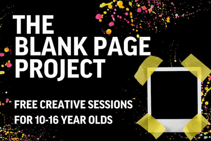 Blank Page Project: Free creative sessions for 10-16 year olds