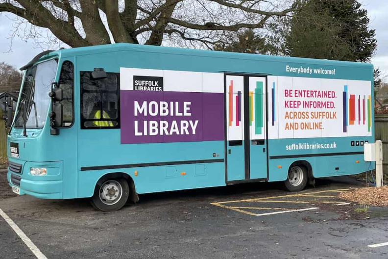 Side image of a Mobile Library