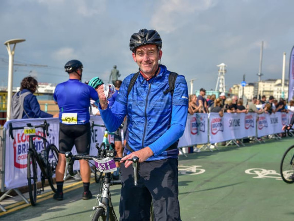 Carl Marjoram, one of our fundraisers for the London to Brighton cycle challenge.
