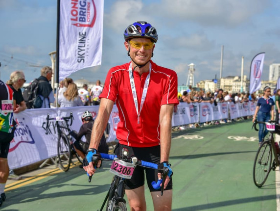 Simon Pyett, one of our fundraisers for the London to Brighton cycle challenge.